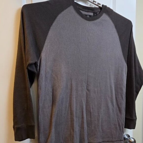 RedHead Men’s XL Gray Black Long‎ Sleeve Raglan Cotton Blend Shirt - Picture 3 of 8